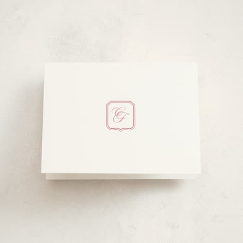 This is a rose kids thank you cards with standard by Megan Davis called bowery printing on strathmore in standard