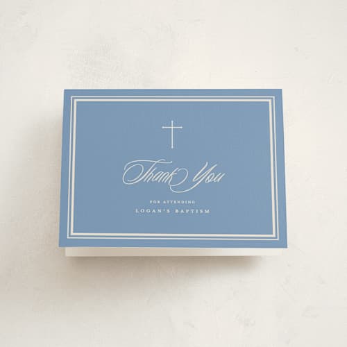 This is a province kids thank you cards with standard by Stacey Meacham called classic blessings printing on strathmore in standard
