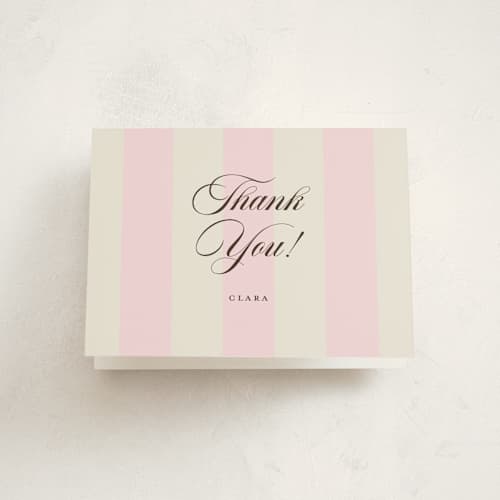 This is a fragola kids thank you cards with standard by Megan Davis called gelato printing on strathmore in standard