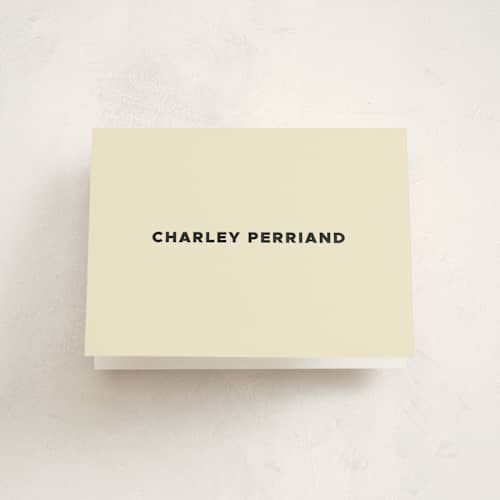 This is a cream graduation thank you cards with standard by Megan Davis called ludlow printing on strathmore in standard