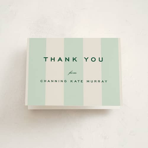 This is a spartan graduation thank you cards with standard by Megan Davis called campania printing on strathmore in standard