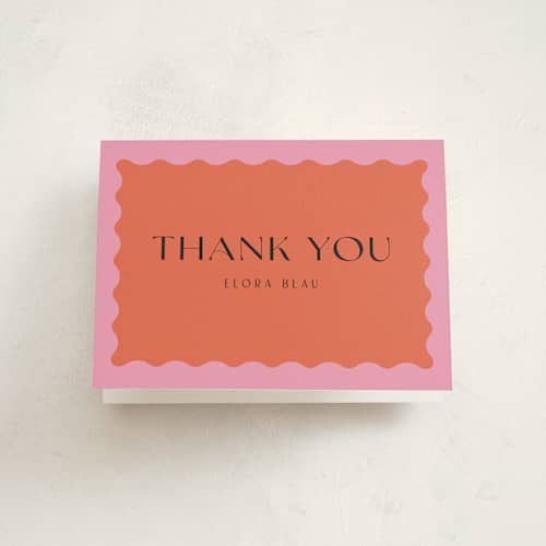 This is a lollypop bar mitzvah bat mitzvah invitations with standard by Pati Cascino called scallop printing on strathmore in standard