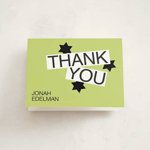 This is a lime bar mitzvah bat mitzvah invitations with standard by Inkblot Design called decal printing on strathmore in standard