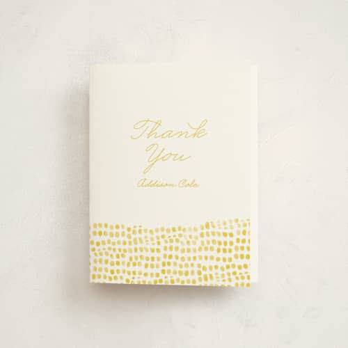 This is a sun kids thank you cards with standard by Ann Gardner called stepping stones printing on strathmore in standard