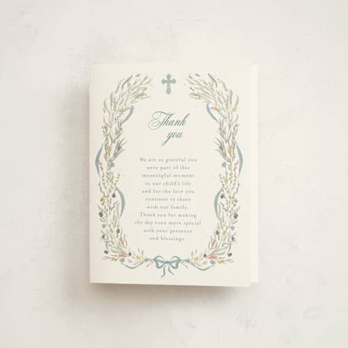 This is a frost kids thank you cards with standard by Jelena Vuletic called ciel printing on strathmore in standard
