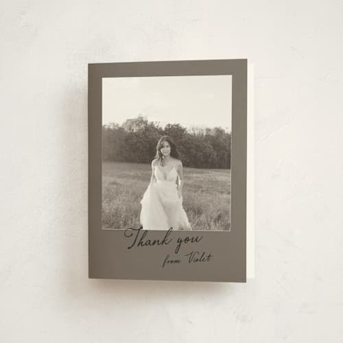 This is a earth graduation thank you cards with standard by Sara Hicks Malone called scrapbook printing on strathmore in standard