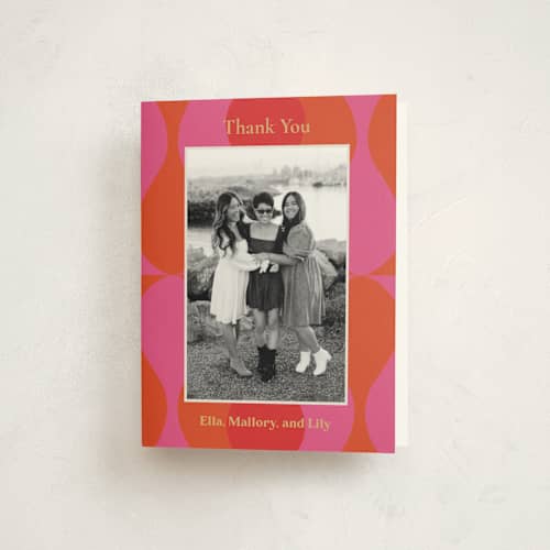 This is a new york graduation thank you cards with standard by Bethania Lima called pop love printing on strathmore in standard