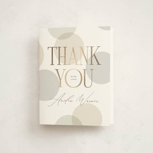 This is a cloud baby shower thank you cards with foil pressed by Pixel and Hank called warner printing on strathmore in standard