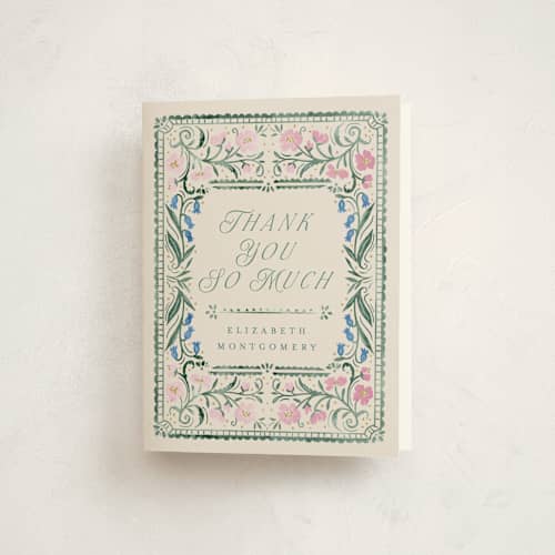 This is a evergreen baby shower thank you cards with standard by Petra Kern called book cover printing on strathmore in standard