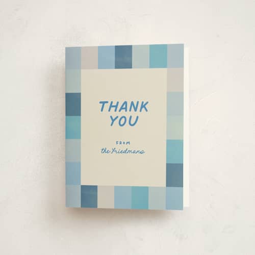 This is a sky bar mitzvah bat mitzvah invitations with standard by Creo Study called checkered mitzvah printing on strathmore in standard