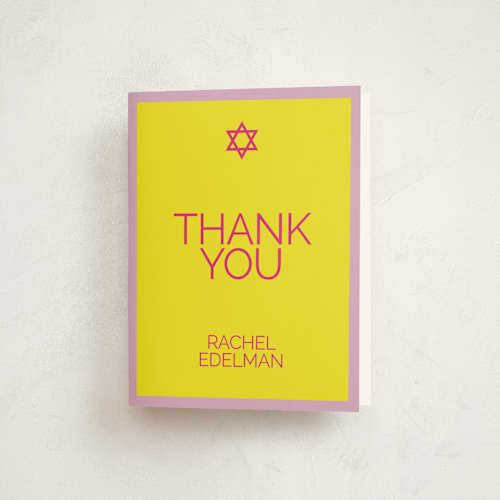 This is a candy-glow bar mitzvah bat mitzvah invitations with standard by Inkblot Design called pop up printing on strathmore in standard