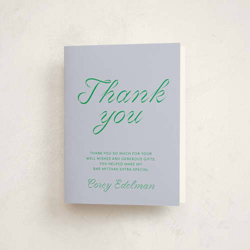 This is a verdant bar mitzvah bat mitzvah invitations with standard by Inkblot Design called torah tribute printing on strathmore in standard