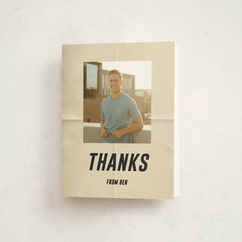 This is a ink kids thank you cards with standard by Studio Suku called headliner printing on strathmore in standard