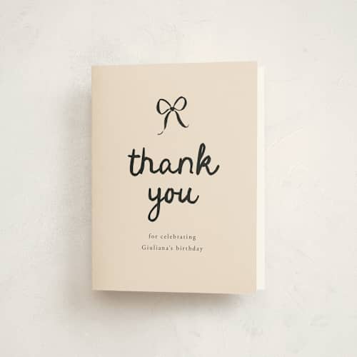 This is a ink thank you cards with standard by Carmia Jordaan called inked balloon printing on strathmore in standard