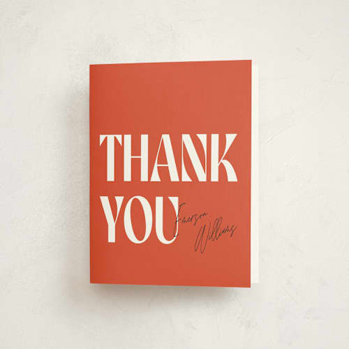 This is a vanilla thank you cards with standard by Robert and Stella called cute confetti printing on strathmore in standard