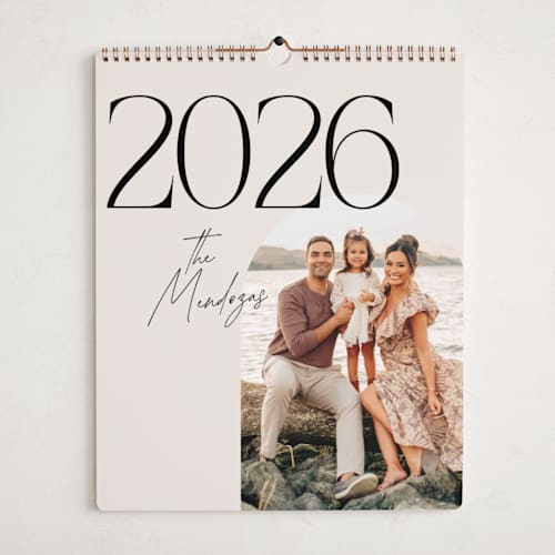 This is a ecru photo calendars with standard by Morgan Kendall called penelope printing on premium calendar paper in grand
