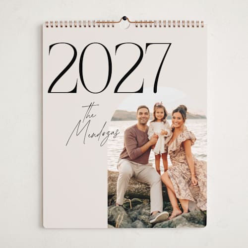 This is a ecru photo calendars with standard by Morgan Kendall called penelope printing on premium calendar paper in grand