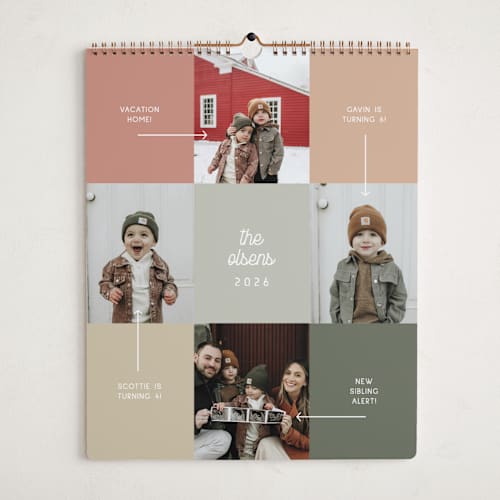 This is a pastel photo calendars with standard by elithing called year in review printing on premium calendar paper in grand