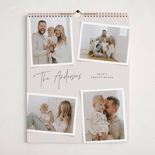 This is a linen photo calendars with standard by Michelle Taylor called snapshot gallery printing on premium calendar paper in grand