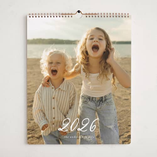 This is a cloud photo calendars with standard by Ashley Iwafuchi called greetings printing on premium calendar paper in grand