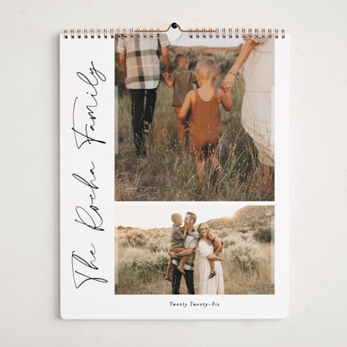 This is a onyx photo calendars with standard by Sarah Curry called ink pen printing on premium calendar paper in grand