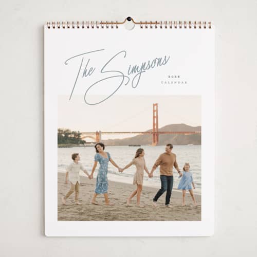 This is a snow photo calendars with standard by Lauren Chism called sweetest love printing on premium calendar paper in grand