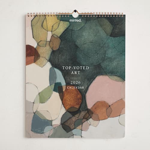 This is a white photo calendars with standard by Multiple Artists called top-voted art calendar 2026 printing on premium calendar paper in grand