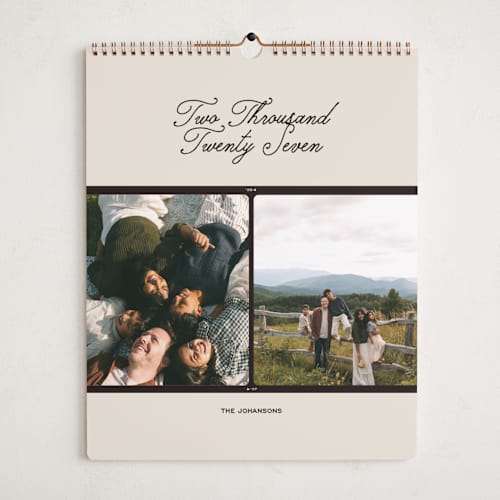 This is a ink photo calendars with standard by Camille Pearson called retro photo strip printing on premium calendar paper in grand