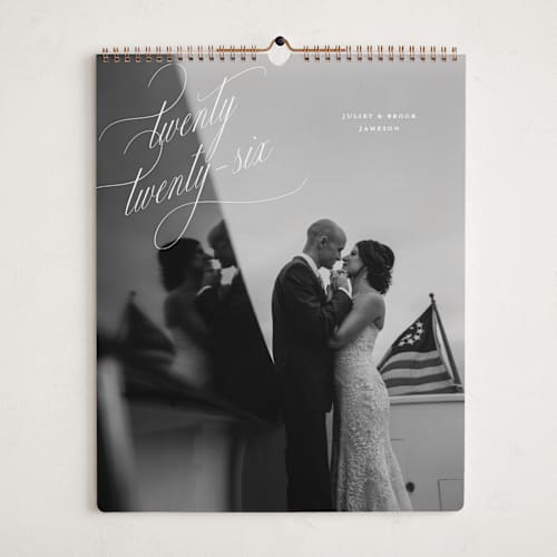 This is a snow photo calendars with standard by Pixel and Hank called enamored printing on premium calendar paper in grand