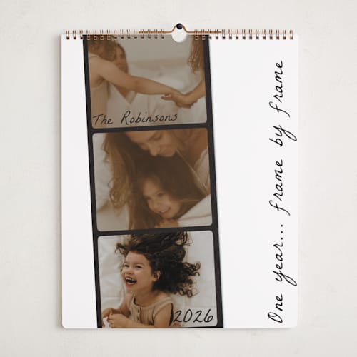 This is a noir photo calendars with standard by Sarah Mraz called filmstrip printing on premium calendar paper in grand