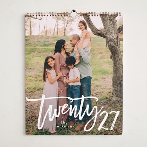 This is a ivory photo calendars with standard by Erin Deegan called big month printing on premium calendar paper in grand