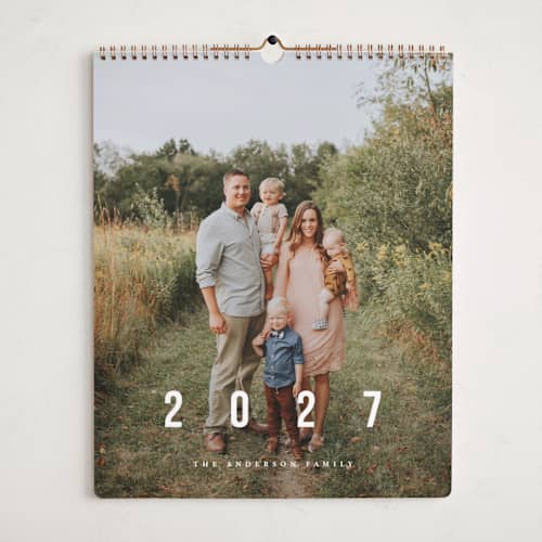 This is a ivory photo calendars with standard by Playground Prints called new adventures printing on premium calendar paper in grand