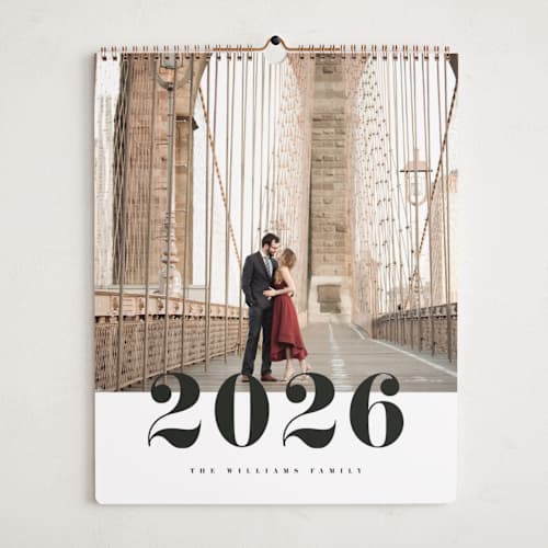 This is a classic photo calendars with standard by Pixel and Hank called bold number printing on premium calendar paper in grand