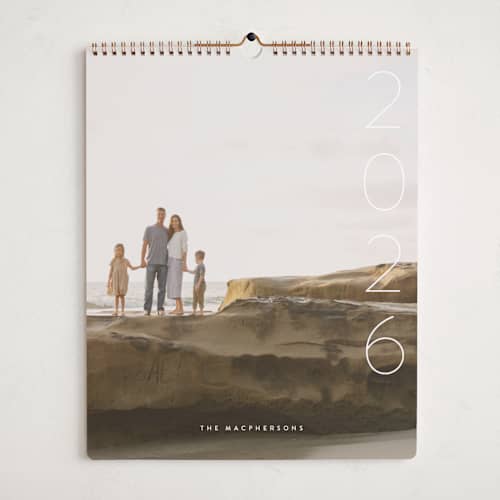 This is a snow photo calendars with standard by Lori James called simplify printing on premium calendar paper in grand