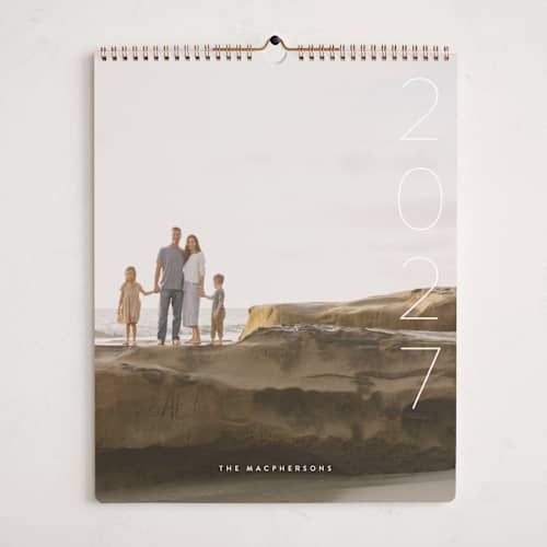 This is a snow photo calendars with standard by Lori James called simplify printing on premium calendar paper in grand