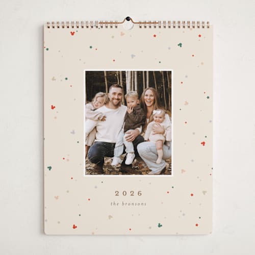 This is a cherry photo calendars with standard by Ellen Schlegelmilch called mickey confetti printing on premium calendar paper in grand