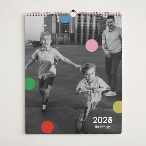 This is a rainbow photo calendars with standard by Morgan Kendall called joie de vivre printing on premium calendar paper in grand