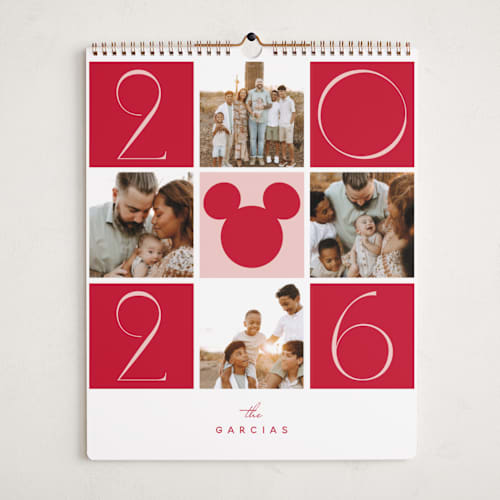 This is a rose photo calendars with standard by Hudson meet Rose called disney's joyful mickey printing on premium calendar paper in grand