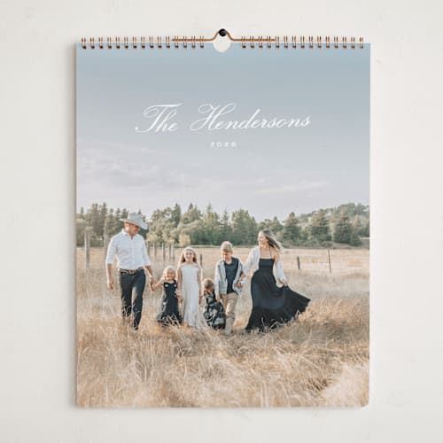 This is a ivory photo calendars with standard by Emily Betts called story printing on premium calendar paper in grand