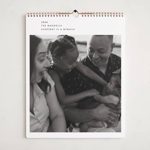 This is a milk photo calendars with standard by Sumak Studio called simple printing on premium calendar paper in grand