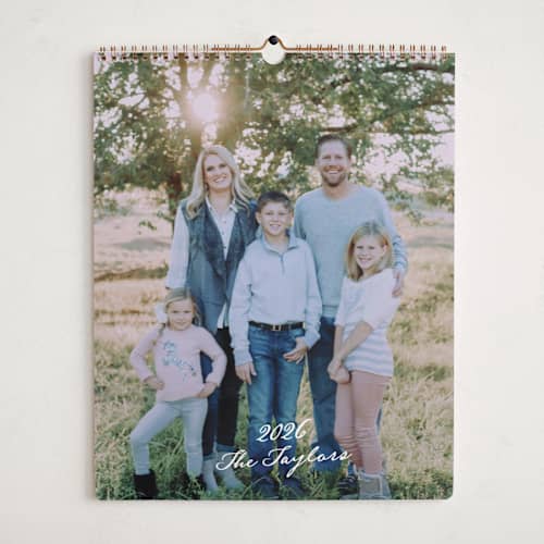 This is a cloud photo calendars with standard by Alethea and Ruth called celebration xo printing on premium calendar paper in grand