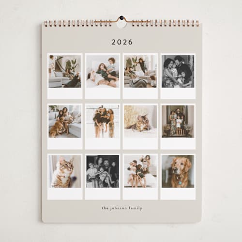 This is a pudding photo calendars with standard by Lucrecia Caporale called snapshot stories printing on premium calendar paper in grand