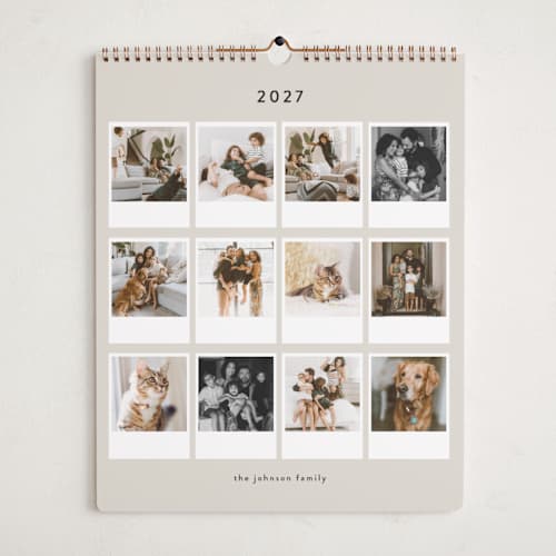 This is a pudding photo calendars with standard by Lucrecia Caporale called snapshot stories printing on premium calendar paper in grand