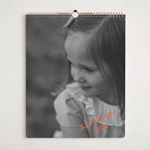 This is a tangerine photo calendars with standard by Jelena Vuletic called imprint printing on premium calendar paper in grand