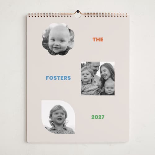 This is a bright photo calendars with standard by Jessica Yeo called shapes printing on premium calendar paper in grand