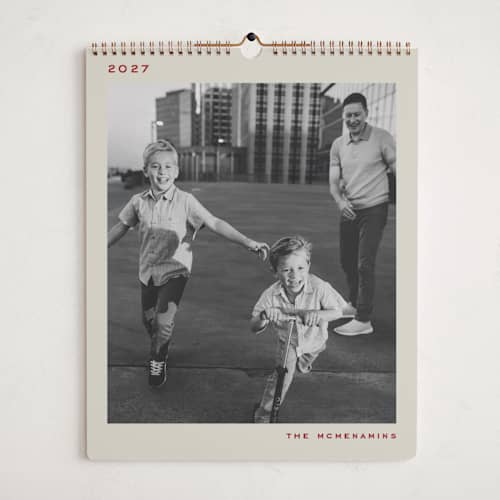 This is a holly photo calendars with standard by Grae called happiest year printing on premium calendar paper in grand