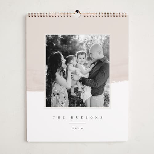 This is a blush photo calendars with standard by Monika Torun called color wash printing on premium calendar paper in grand