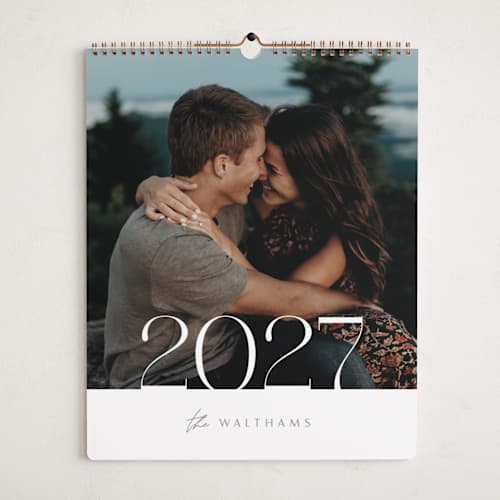 This is a ivory photo calendars with standard by Creo Study called serenity printing on premium calendar paper in grand