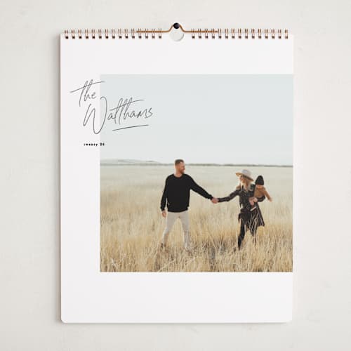 This is a charcoal photo calendars with standard by Creo Study called modern note printing on premium calendar paper in grand