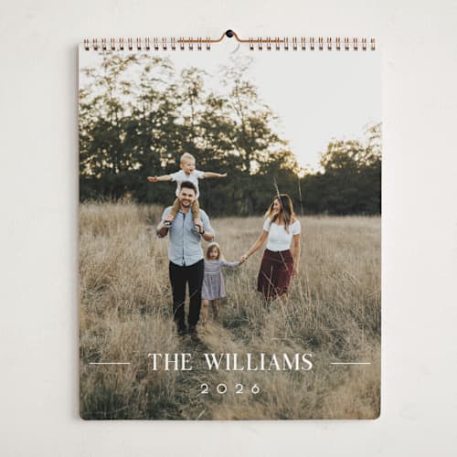 This is a moon photo calendars with standard by Christy Hy Lee called minimal space printing on premium calendar paper in grand